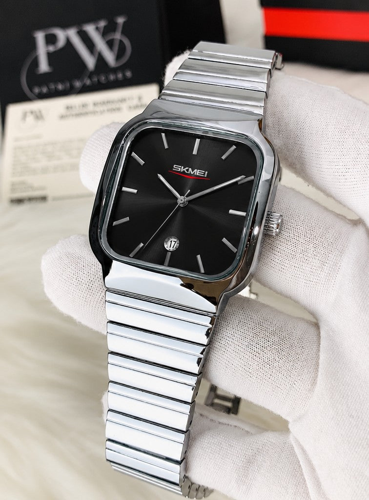 Skmei Silver Model (Black) Patni Watches