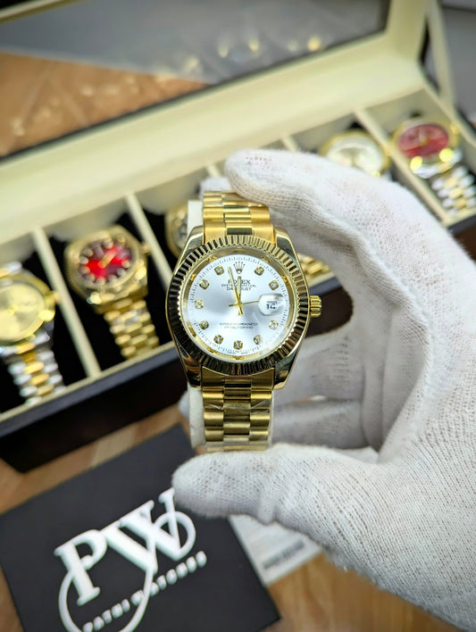 Stone Gold Model (White) Patni Watches