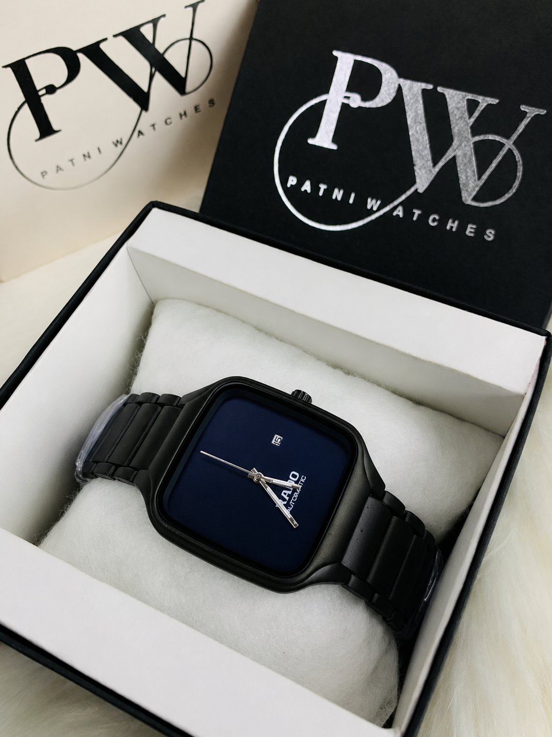 RD SQ Black Model (Blue) Patni Watches
