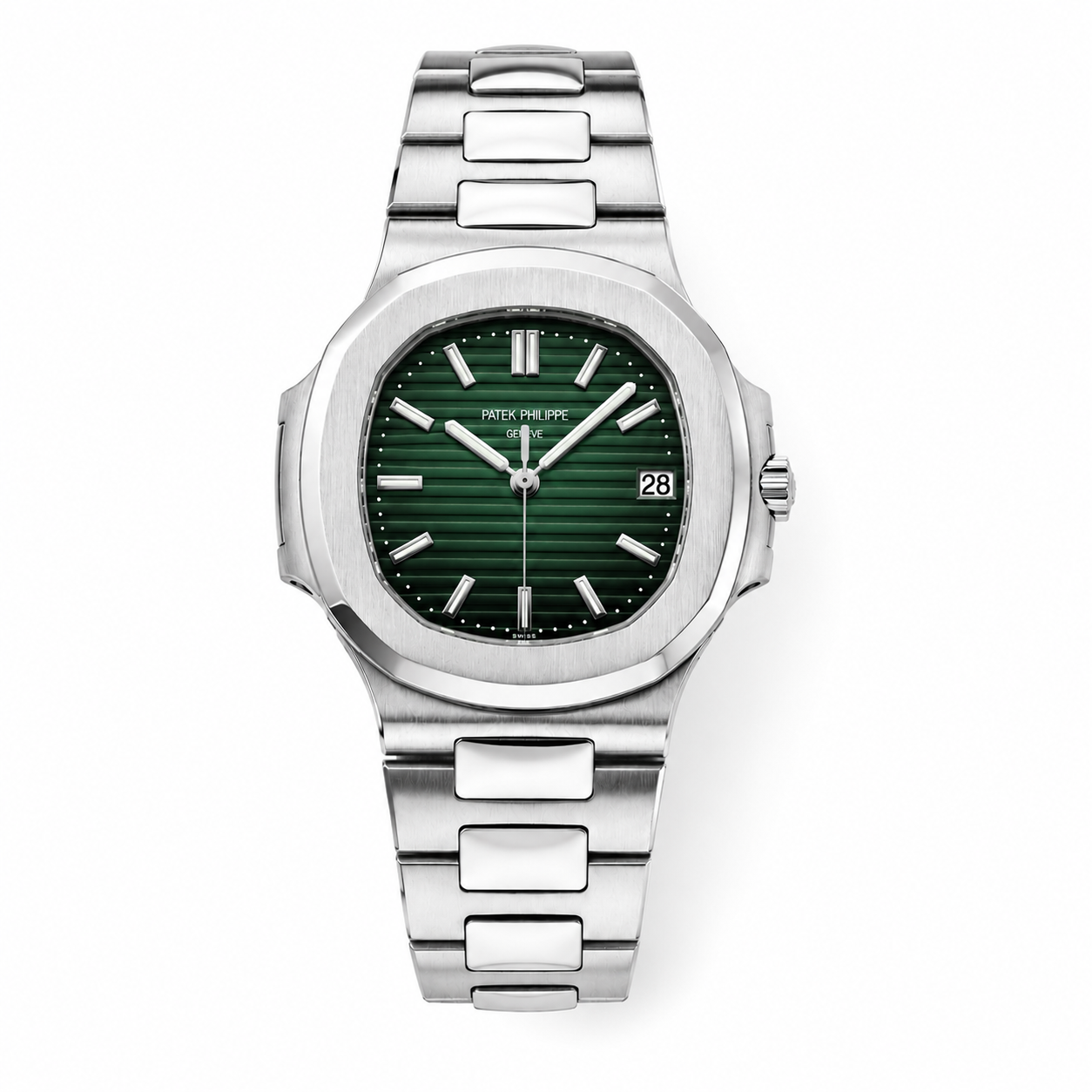 PP Semi-Auto Nautilus Chain (Green) Patni Watches