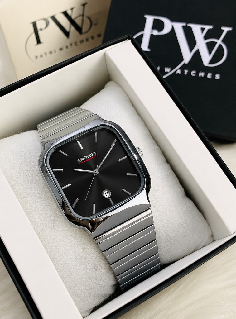 Skmei Silver Model (Black) Patni Watches